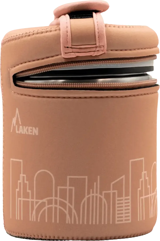 Харчовий термос Laken Thermo Food 1 л з неопреновим чохлом, City – фото 1