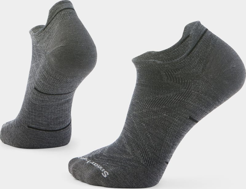 Шкарпетки чоловічі Smartwool Run Zero Cushion Low Ankle, Medium Gray – Сірий – фото 1