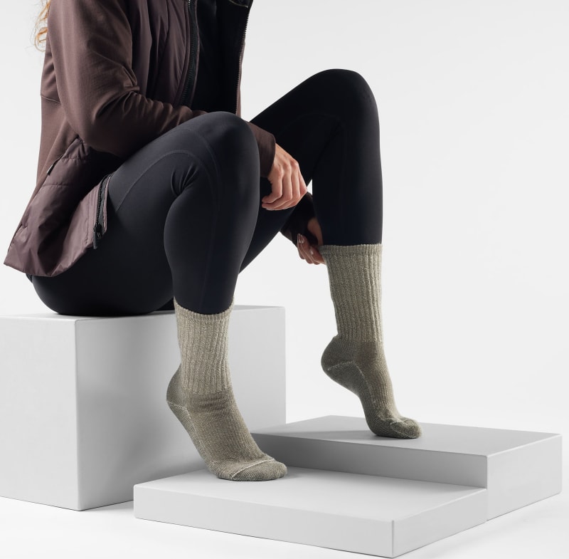 Шкарпетки чоловічі Smartwool Classic Hike Light Cushion Crew, Taupe – фото 2