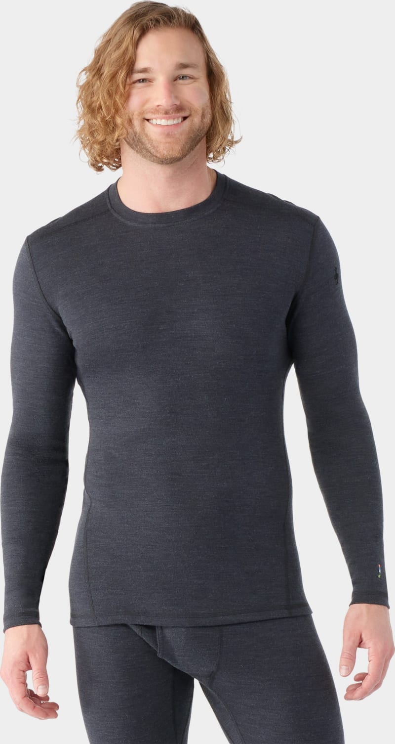 Термокофта чоловіча Smartwool Merino 250 Baselayer Crew, Charcoal Heather – Графітовий – фото 1