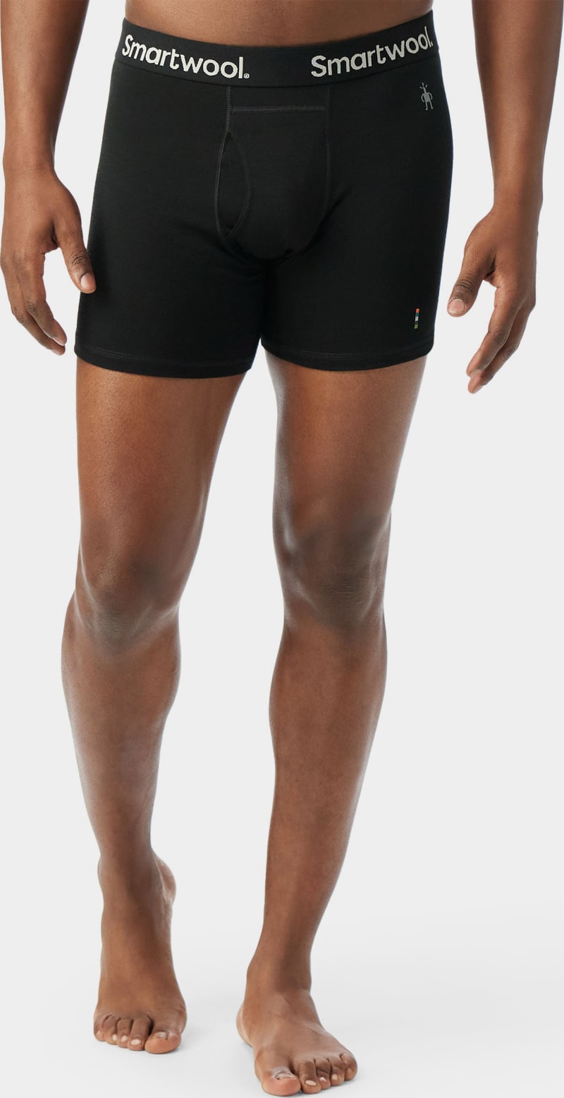 Труси чоловічі Smartwool Merino Boxer Brief, Black – Чорний – фото 1