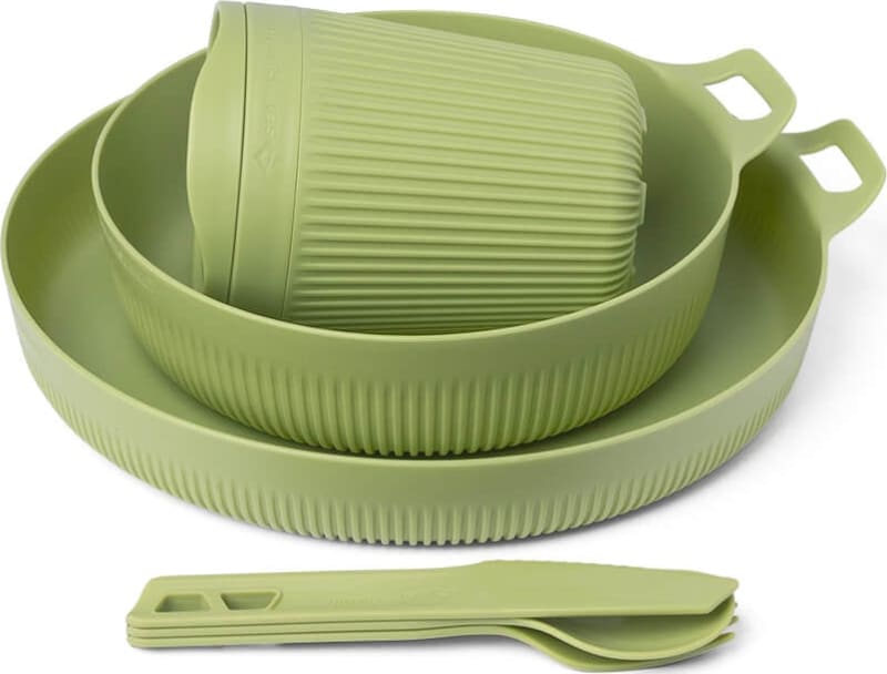 Набір посуду Sea to Summit Horizon Dinnerware Set, 6 предметів – Олива – фото 1