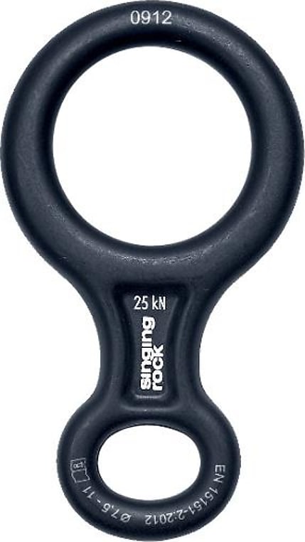 Восьмерка Singing Rock Figure 8 M, Black – фото 1