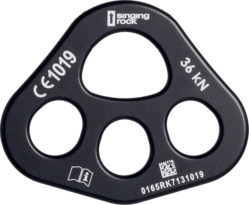 Такелажная пластина Singing Rock Rigging Plate 1/3, Black – фото 1