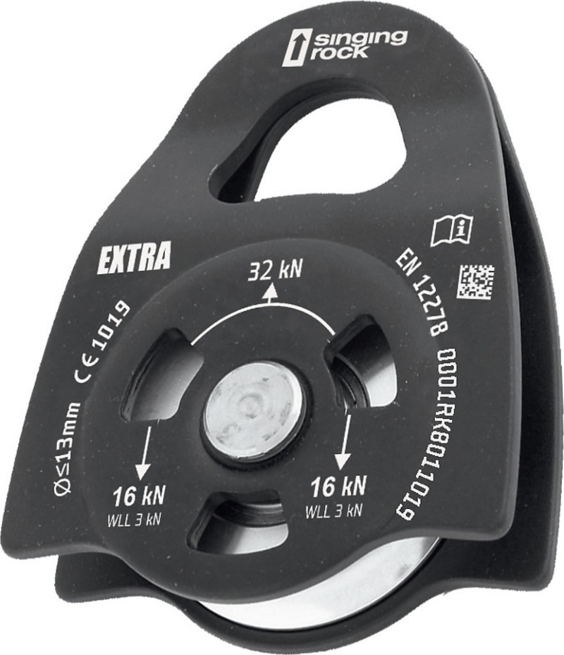 Блок-ролик Singing Rock Pulley Extra, Black – фото 1