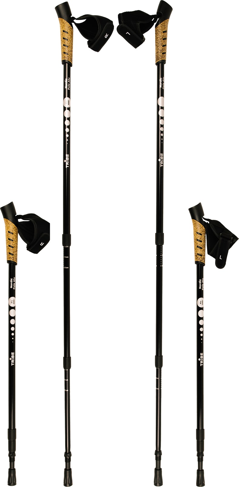 Палиці для скандинавської ходьби Tribe Nordic Pole Alu, Білий – фото 2