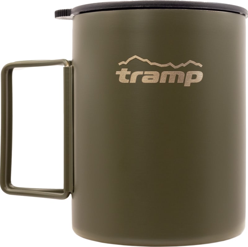 Термокухоль Tramp зі складаними ручками 0,5 л, Олива – фото 1
