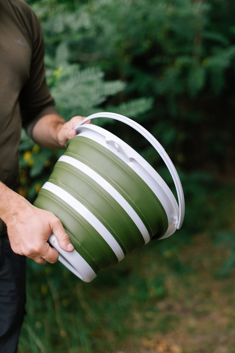 Відро силіконове Tribe Water Bucket 10 л, Олива – фото 6