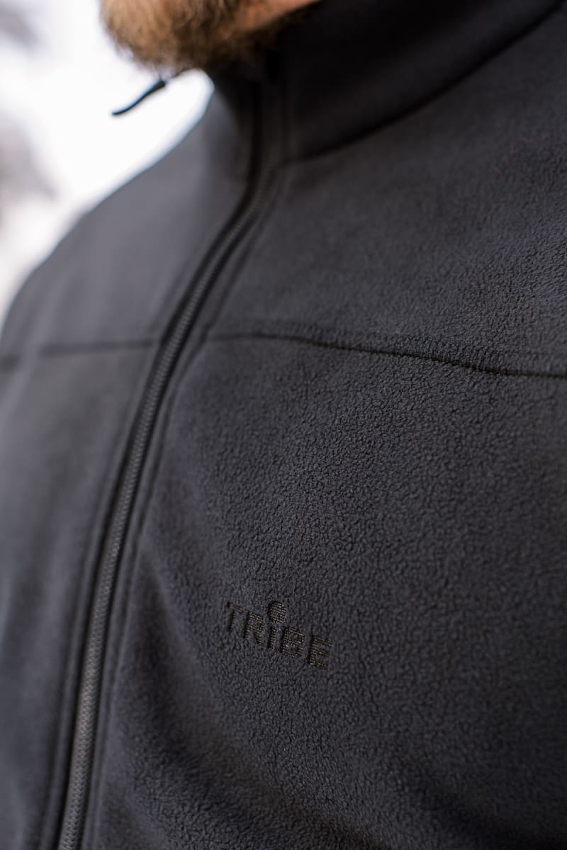Кофта флісова Tribe Jacket Full Zip – Чорний – фото 6