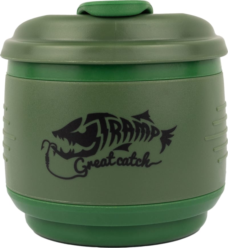 Кружка складаний силіконовий Tramp з кришкою 350ml olive-olive, Олива – фото 2