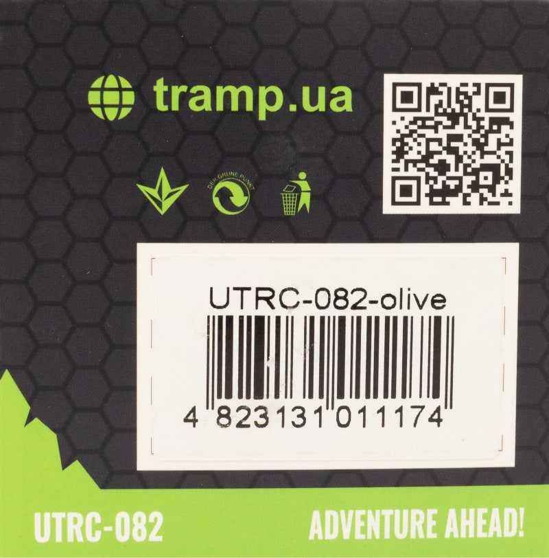 Кружка складаний силіконовий Tramp з кришкою 350ml olive-olive, Олива – фото 6
