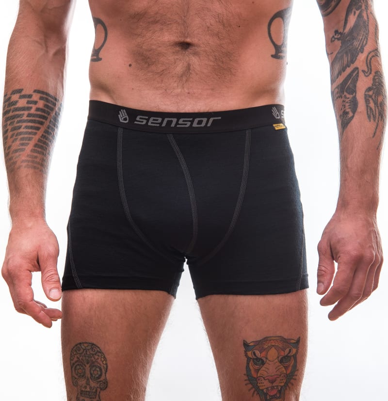 Термотруси чоловічі Sensor Merino Active – Чорний – фото 1