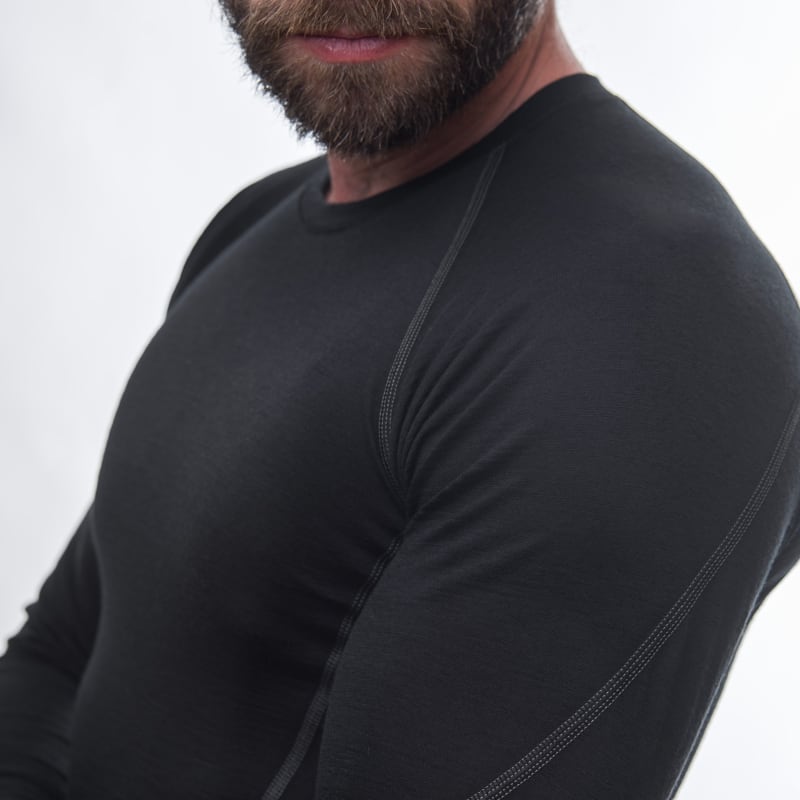 Термокофта чоловіча Sensor Merino Active – Чорний – фото 6