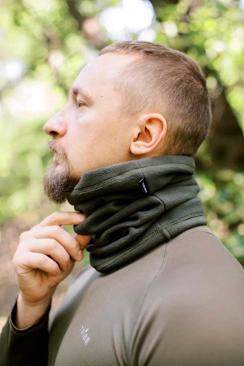 Пов'язка флісова Tribe Neck Warmer – Олива – фото 4