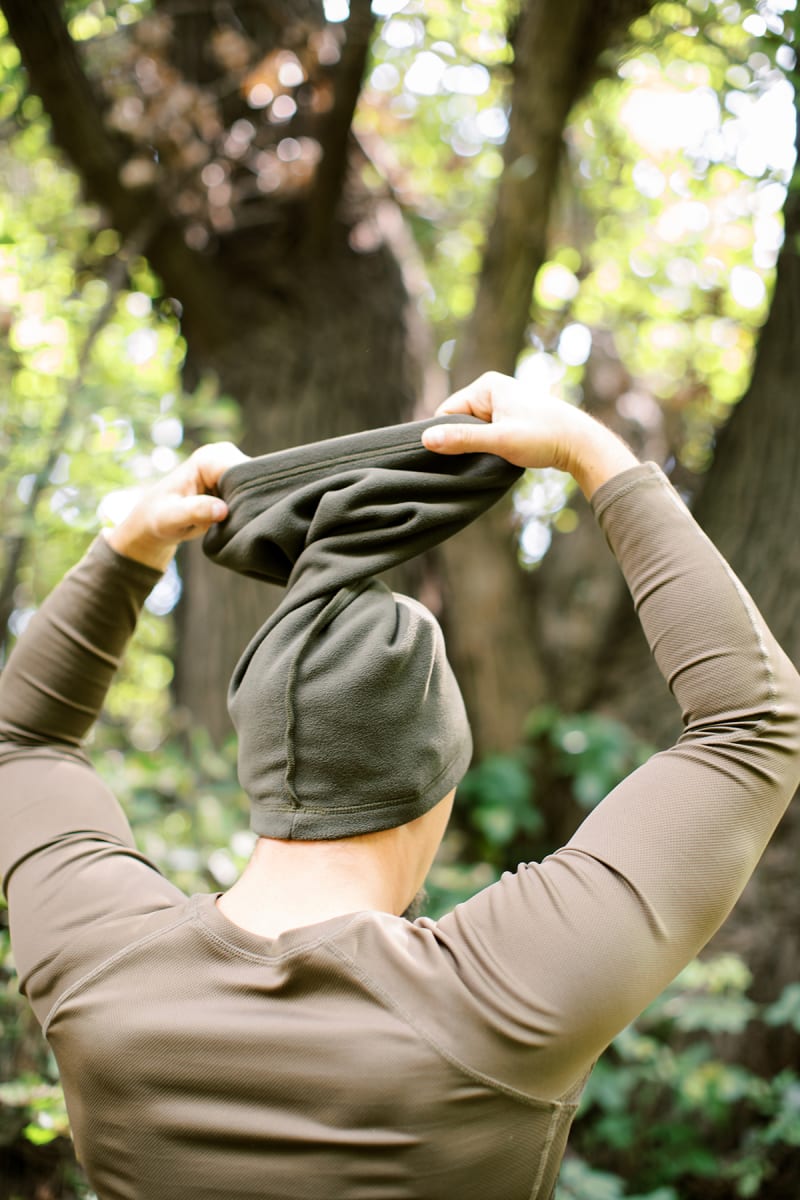 Пов'язка флісова Tribe Neck Warmer – Олива – фото 6