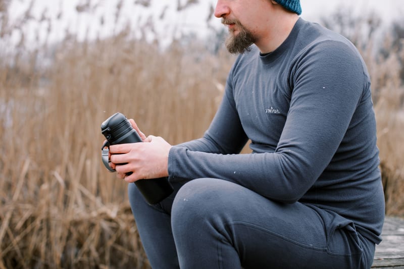 Комплект термобілизни Tribe Microfleece, – Темно-сірий – фото 2
