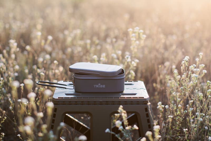 Контейнер для їжі Tribe Lunch Box 500 мл алюмінієвий, Темно-сірий – фото 5