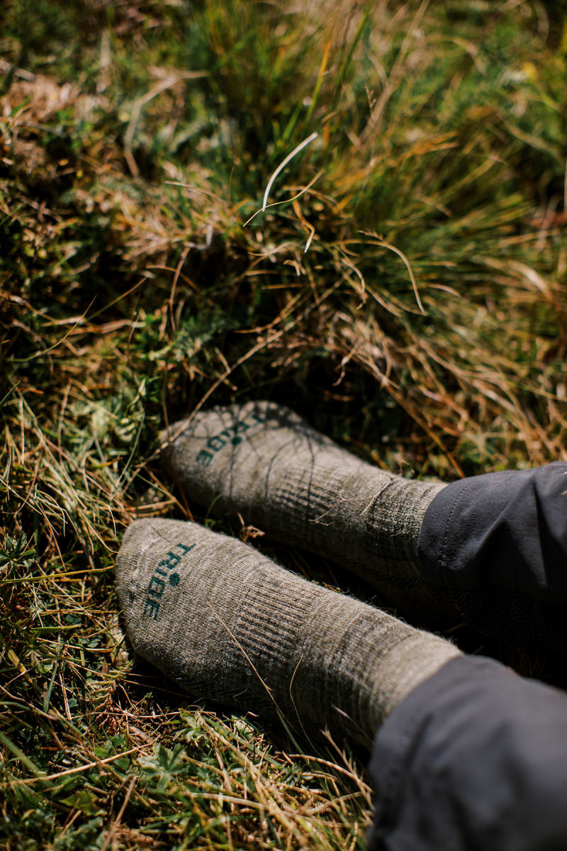 Шкарпетки Tribe Merino Hike – Олива – фото 2
