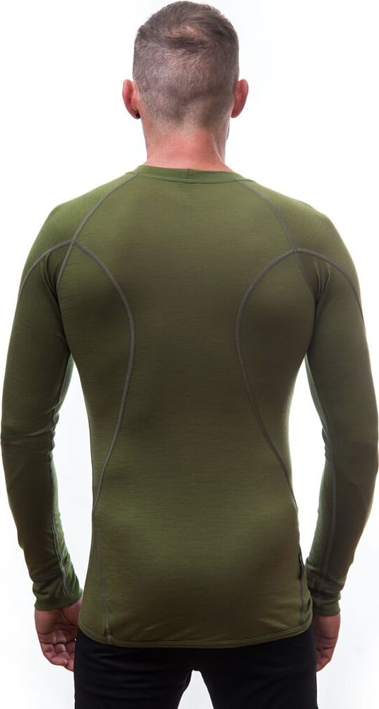 Термокофта чоловіча Sensor Merino Active – Олива – фото 5