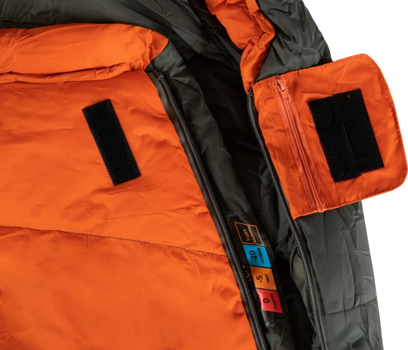 Спальний мішок Tramp Fjord Regular кокон orange/grey, 0°C/-20°C (Лівий) – фото 6