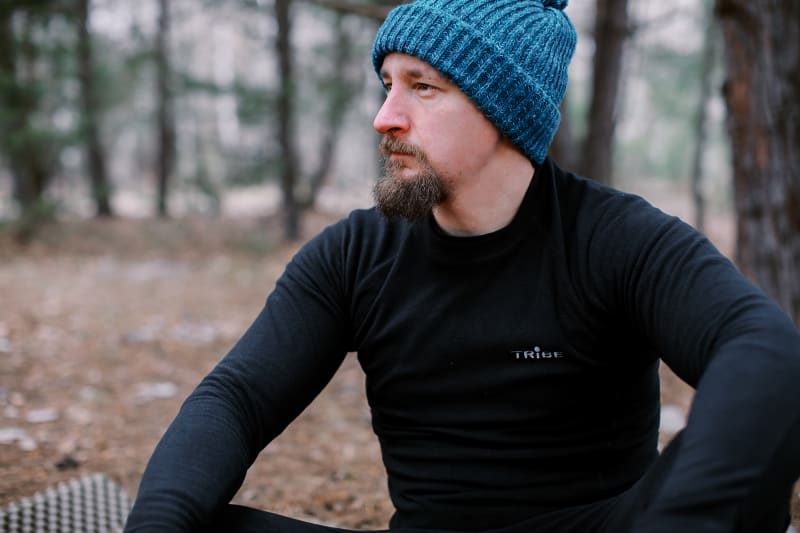 Термобілизна чоловіча флісова Tribe Microfleece, комплект, – Чорний – фото 2