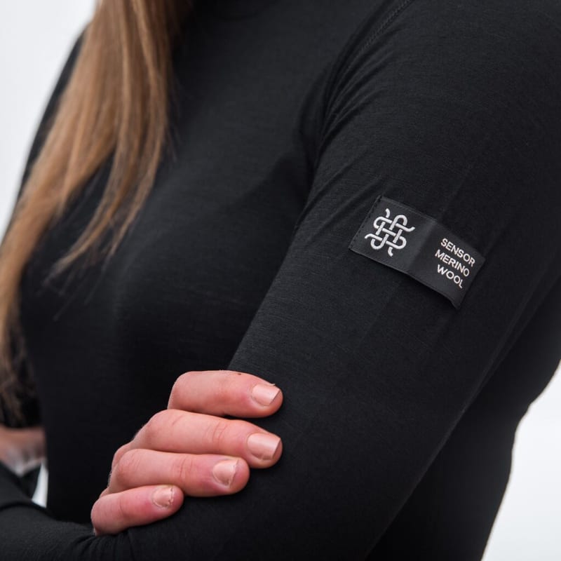 Термокофта жіноча Sensor Merino Active – Чорний – фото 6
