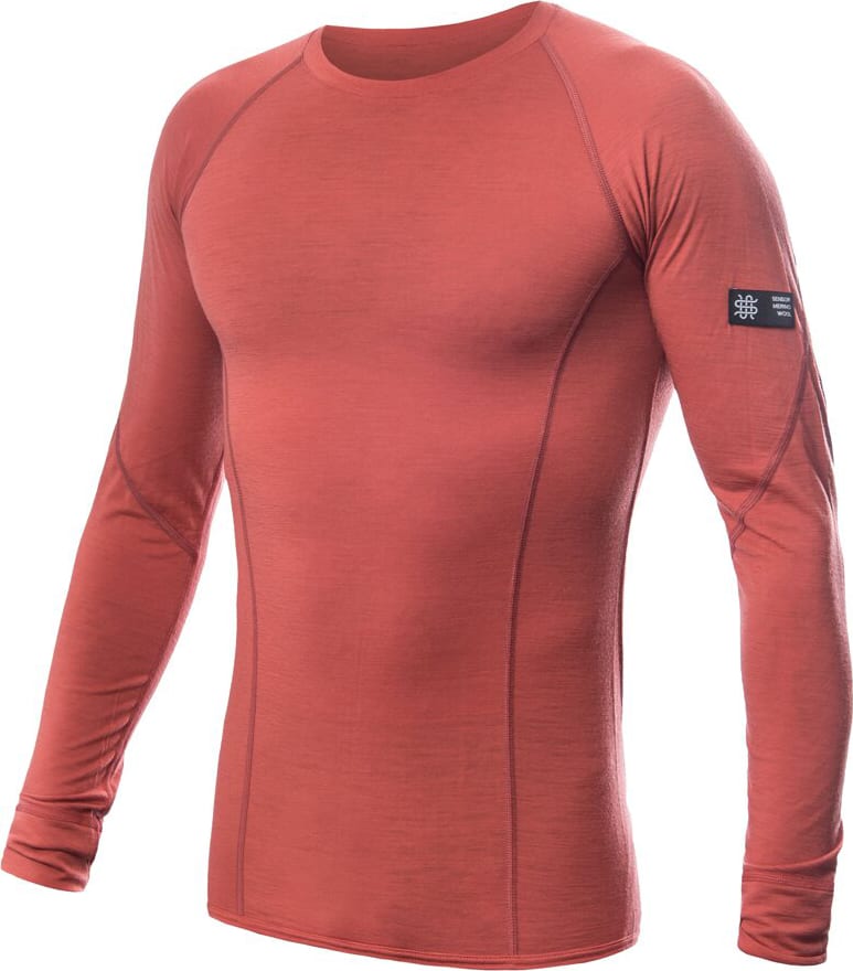 Термокофта чоловіча Sensor Merino Active – Теракотовий – фото 2