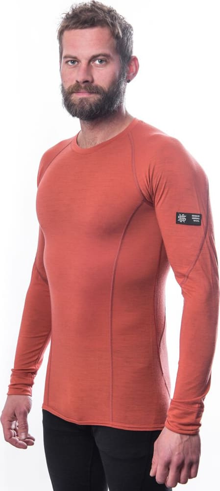 Термокофта чоловіча Sensor Merino Active – Теракотовий – фото 4