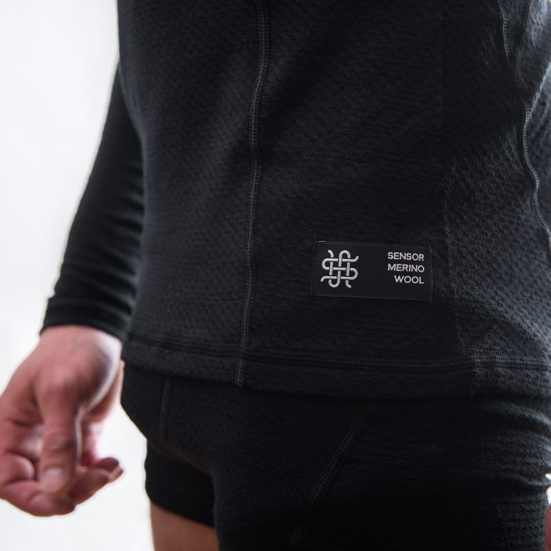 Термокофта чоловіча Sensor Merino DF – Чорний – фото 6