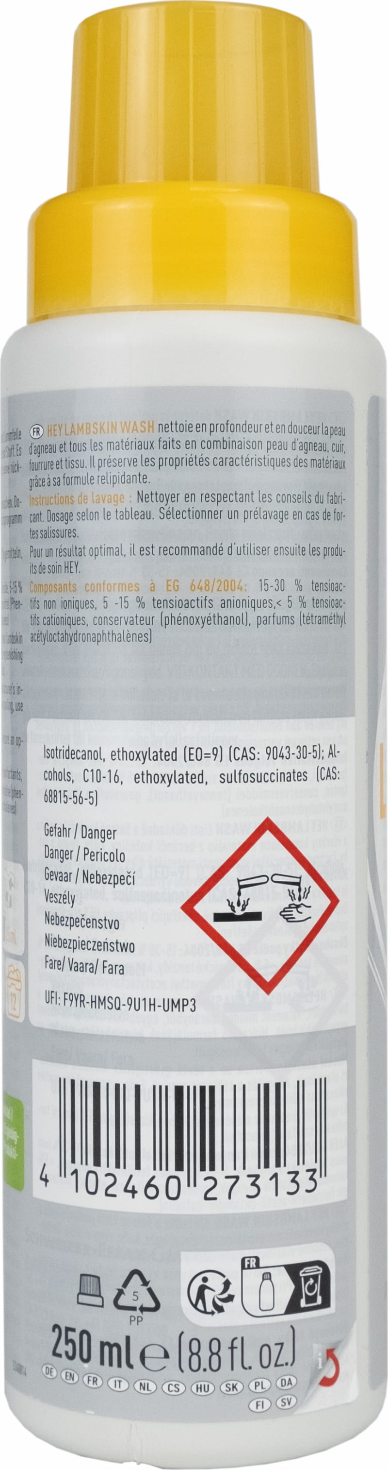 Засіб для прання шкіри Hey-Sport Lambskin Wash 250 мл – фото 2