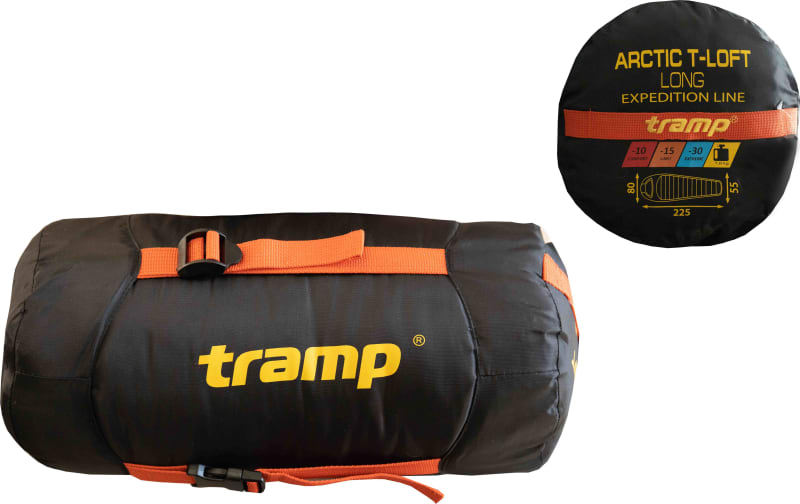 Спальний мішок Tramp Arctic Long, -10°C/-30°C – Помаранчевий (Лівий) – фото 2