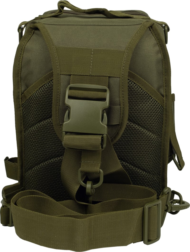 Сумка через плече Tribe Sling Pack 6,5 л, Оливкова – фото 4