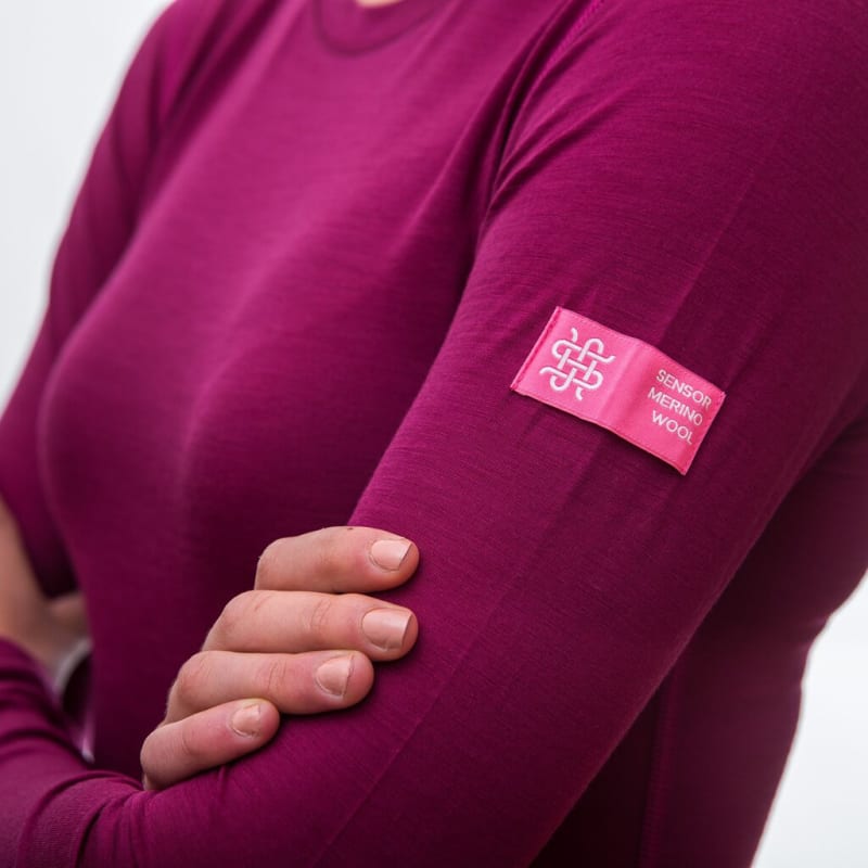 Термокофта жіноча Sensor Merino Active – Малиновий – фото 6