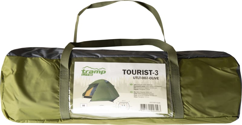 Намет Tramp Lite Tourist 3 (тримісний), Олива – фото 7