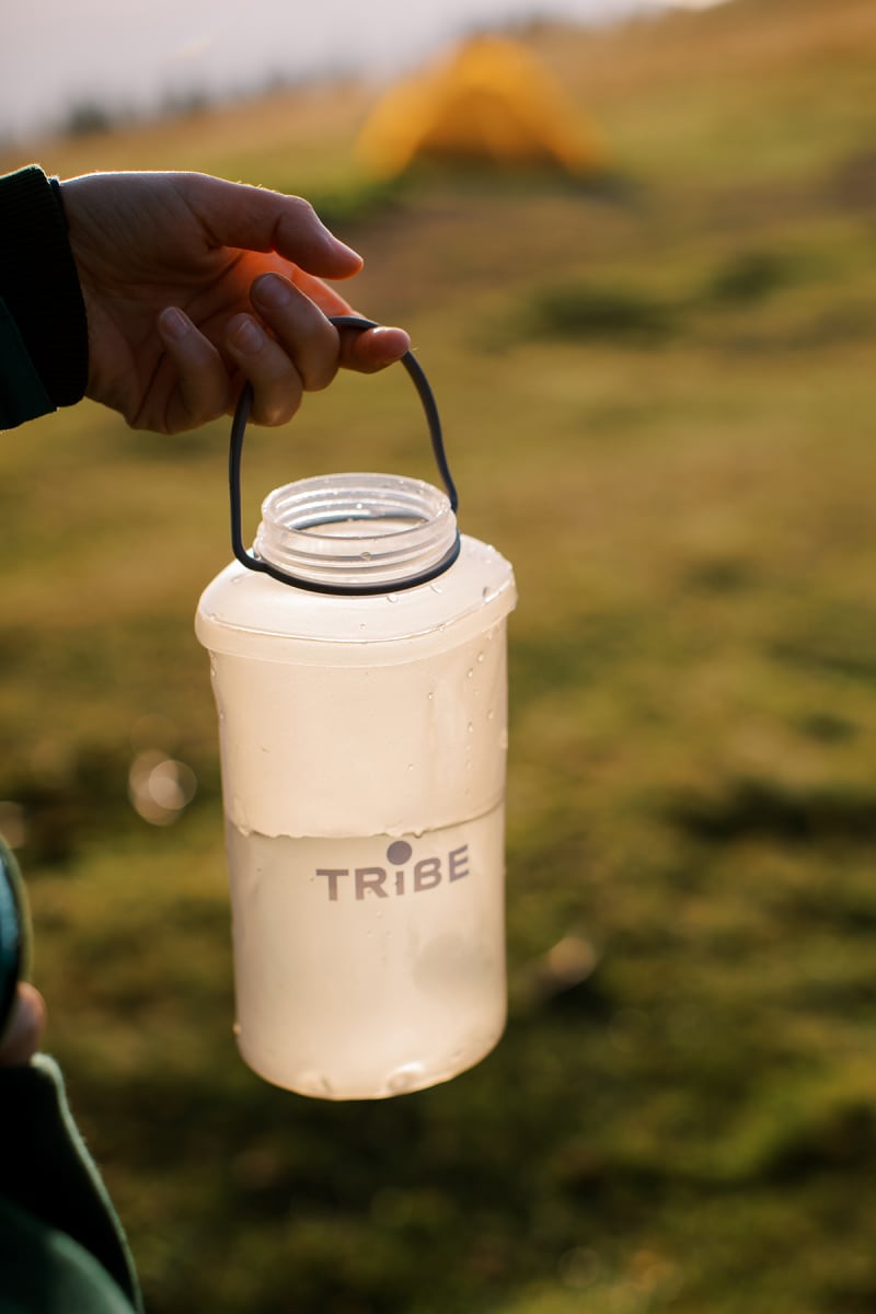 Пляшка Tribe Soft Bottle 1 л TPU м'яка, Біла – фото 3