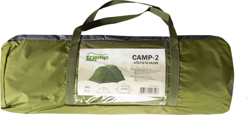 Намет Tramp Lite Camp 2 (двомісний), Олива – фото 5