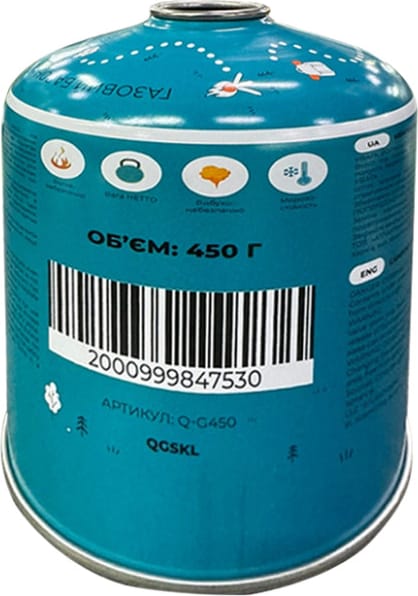 Набір із 12 шт газових балонів різьбових Quest 450 г – фото 4