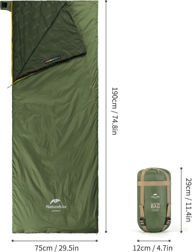 Спальний мішок Naturehike LW180 Mini NH21MSD04, +15°C/+3°C – фото 3