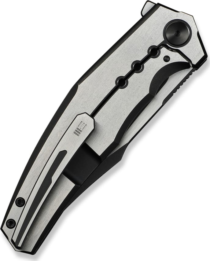 Ніж складаний We Knife Kyklos, рукоятка з титану, сірий – фото 5