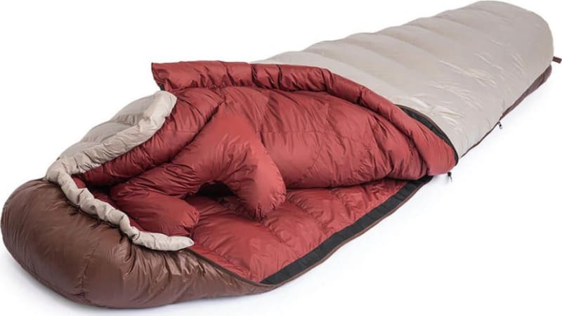 Спальник з натуральним пухом Naturehike Snowbird NH20YD001, коричневий 560 г — фото 3