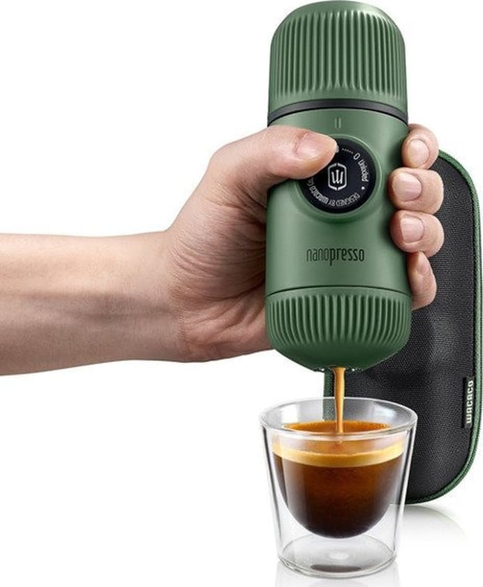 Портативна кавоварка Wacaco Nanopresso Зелений Case 80 мл – фото 2