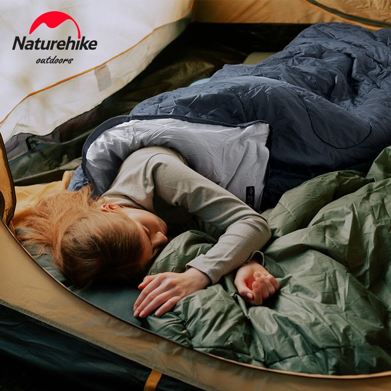 Спальний мішок Naturehike Y150L NH21MSD08 — Сіро-Блакитний (Лівий) — фото 2