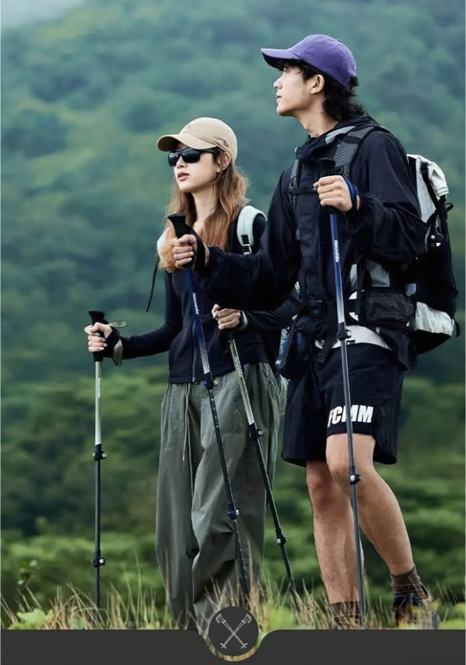 Трекінгова палиця Naturehike CNK2300DS010, 100 см, жовта — Жовті — фото 6