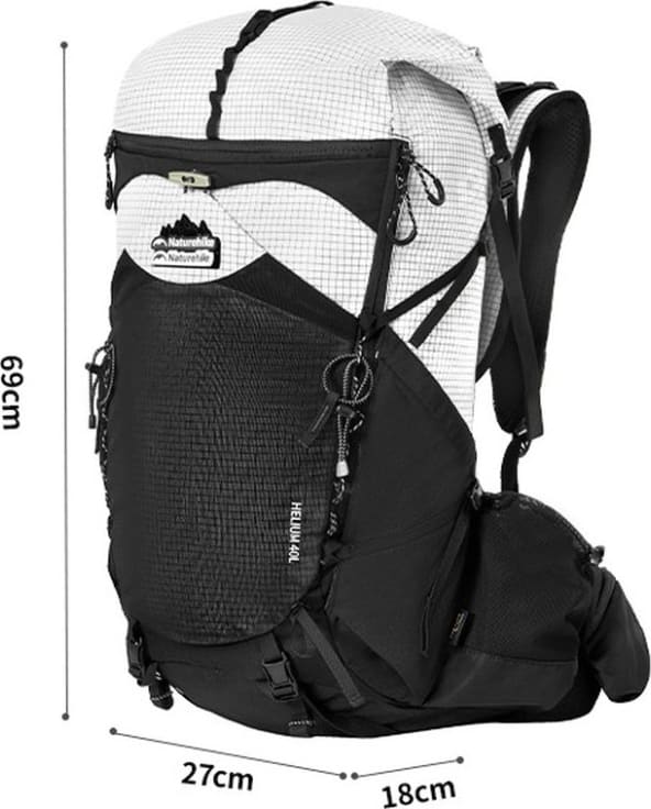 Рюкзак туристичний Naturehike Helium CNK2450XB016, білий, M, 40 л — фото 2