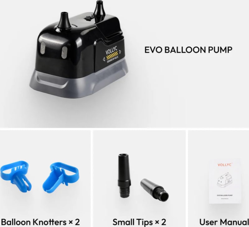 Електричний насос для повітряних кульок Flextail Vollyc Evo Balloon Pump — Чорний — фото 2