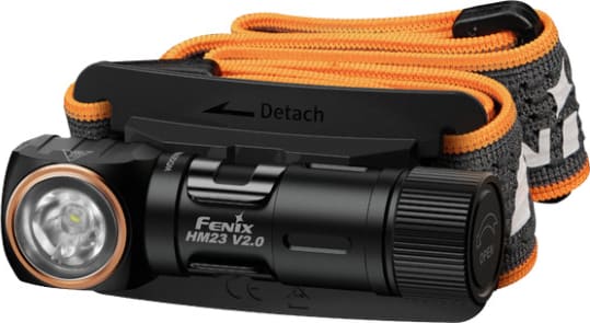Ліхтар налобний з червоним світлом Fenix HM23 V2.0 м — Чорний — фото 5