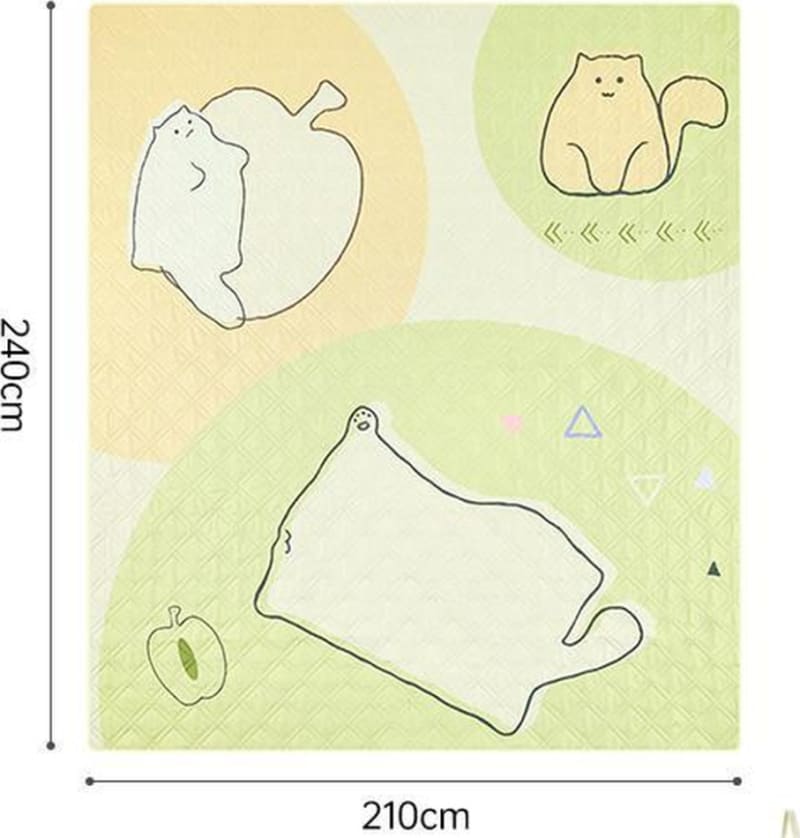 Килимок для пікніка Naturehike CNK2350WS010 210 × 240 см Light Green Print – Зелений — фото 2