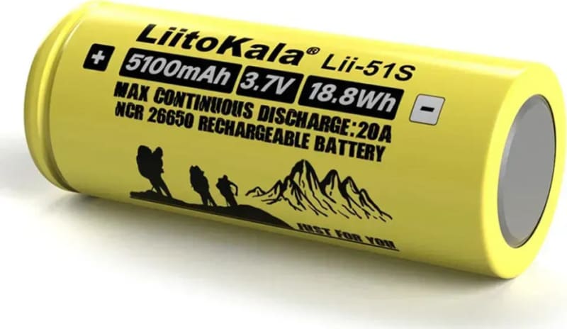Акумулятор LiitoKala 5100 мА·год 26650 Li-ion – фото 3
