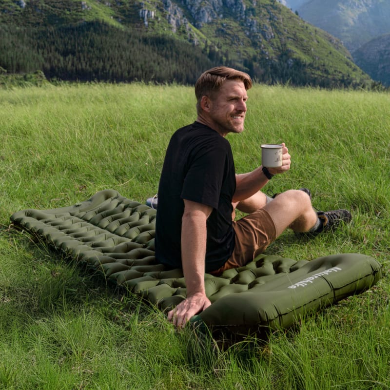 Матрац туристичний надувний двомісний Naturehike CNK2550WS019 — Зелений — фото 2