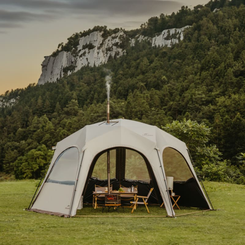 Двері до тенту для кемпінгу Naturehike CNK230WS014, 300 × 210см (із застібкою посередині) – Білий — фото 2